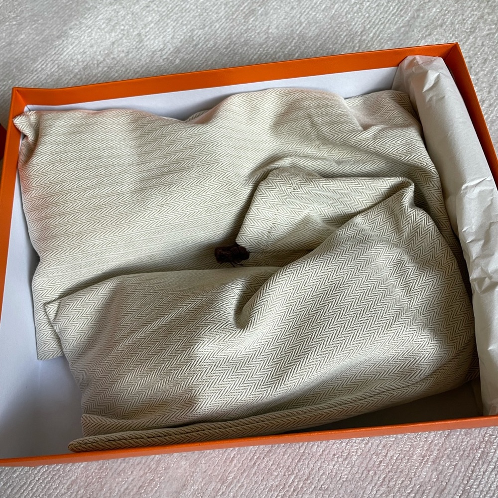 SOLD HERMÈS OF PARIS SANDEL FEMME ORAN VEAU EPSOM SIZE 35 SIZE 5 US - AUTHENTIC - Picture 5 of 11